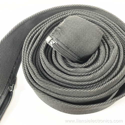 zipper sleeve braided cable management sleeve